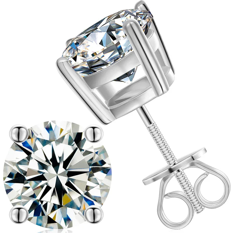 STUD EARRINGS - Silver