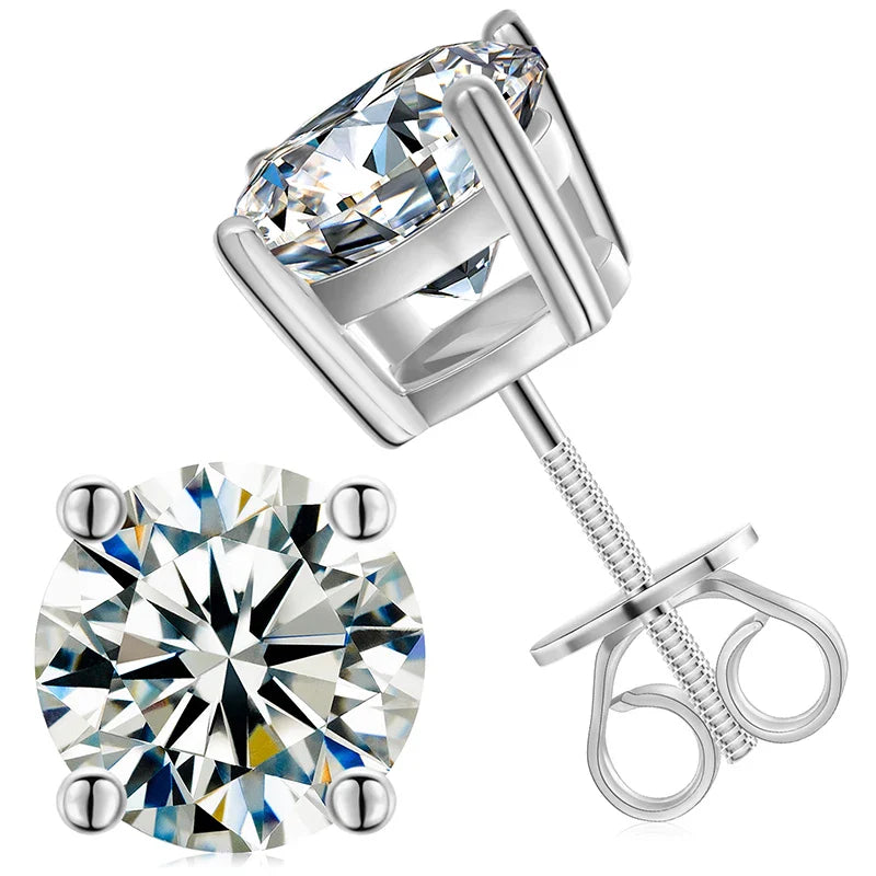 STUD EARRINGS - Silver