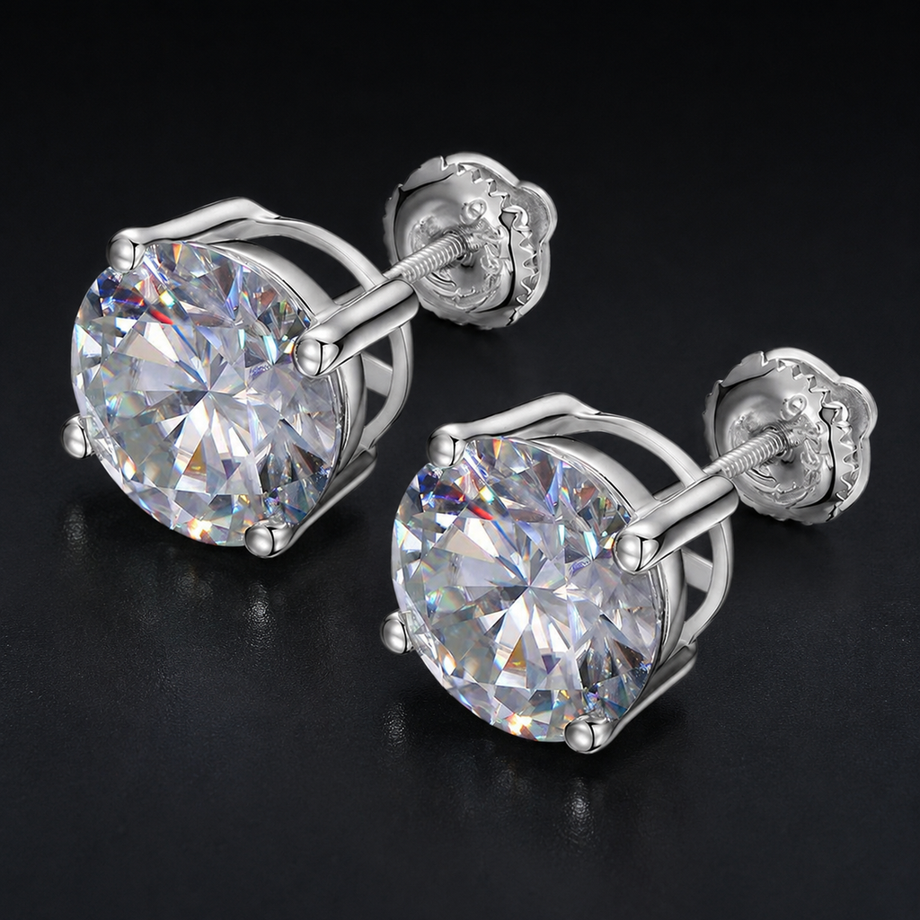 STUD EARRINGS - Silver